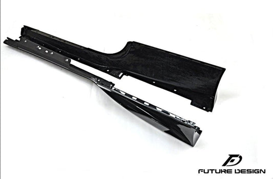 Future Design Carbon Ferrari 458 Carbon Fiber Side Skirts - Performance SpeedShop