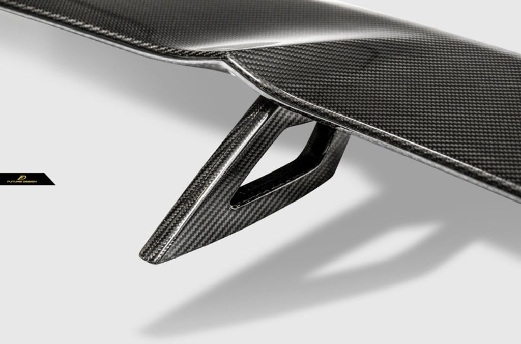 Future Design Carbon Ferrari 488 Carbon Fiber Rear Spoiler Wing - Performance SpeedShop