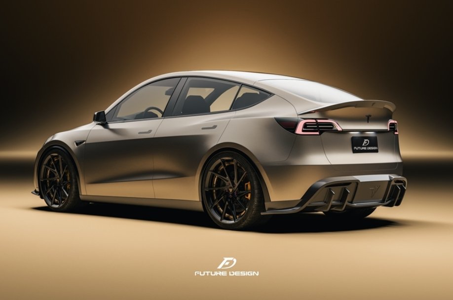Future Design Carbon Fiber FD V2 REAR SPOILER for Tesla Model Y ...