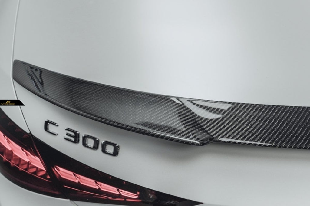 Future Design Carbon Fiber FD V2 REAR SPOILER for W206 C300 C43 C63 Sedan 2021-ON - Performance SpeedShop