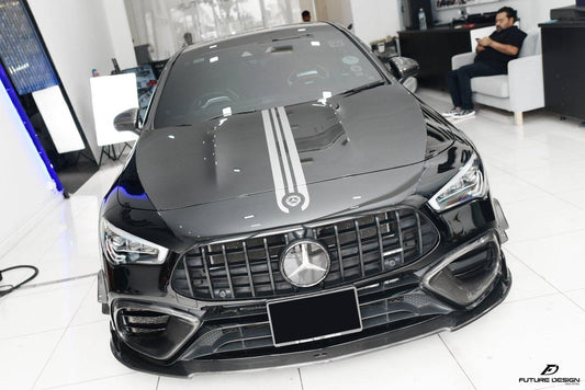 Future Design Carbon Fiber Front Bumper Surround For CLA C118 CLA45 2020-ON - Performance SpeedShop