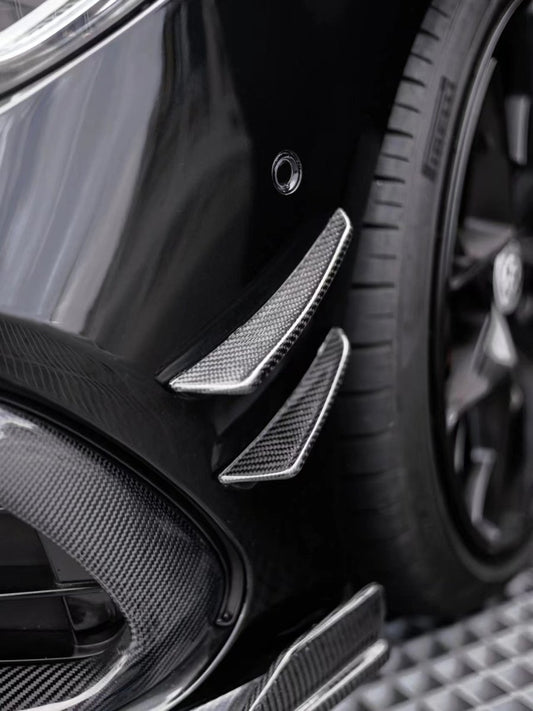 Future Design Carbon Fiber Front Canards For CLA C118 CLA45 CLA35 CLA250 2020-ON - Performance SpeedShop