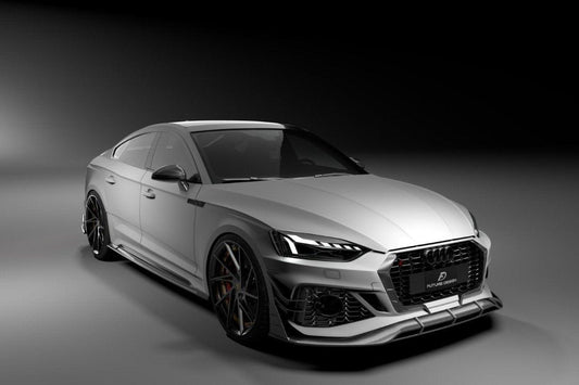 Future Design Carbon Fiber FRONT GRILL SIDE OVERLAY TRIM - "Blaze kit" for Audi RS5 B9.5 2020-2022 - Performance SpeedShop