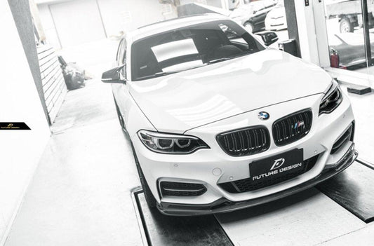 Future Design Carbon Fiber Front Lip 3D Style for BMW 2 Series F22 2014-2019 - Performance SpeedShop