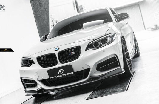 Future Design Carbon Fiber Front Lip 3D Style for BMW 2 Series F22 2014-2019 - Performance SpeedShop