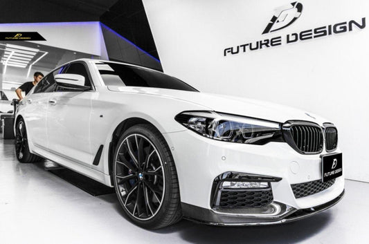 Future Design Carbon Fiber Front Lip M Performance Style For BMW 5 Series G30 530i 540i 2017-2020 Pre-facelift - Performance SpeedShop