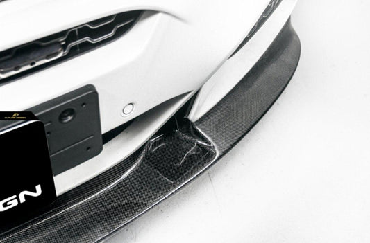 Future Design Carbon Fiber FRONT LIP SPLITTER 3D STYLE for BMW X6 F16 2015-2019 - Performance SpeedShop