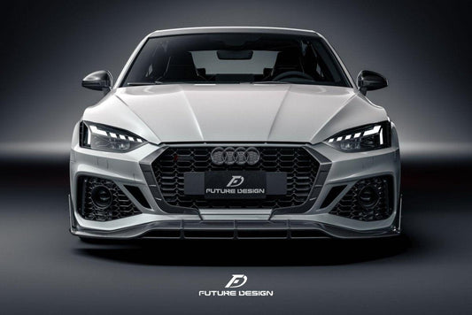 Future Design Carbon Fiber FRONT LIP SPLITTER - "Blaze kit" for Audi RS5 B9.5 2020-2022 - Performance SpeedShop