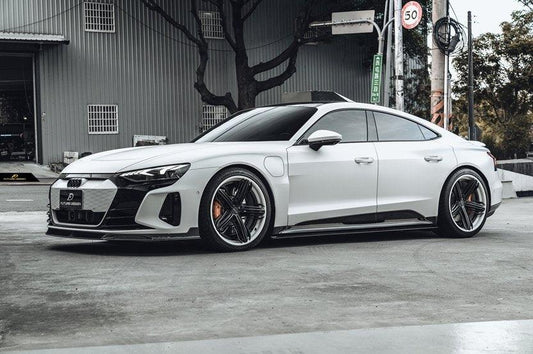 Future Design Carbon Fiber FRONT LIP SPLITTER for Audi e-Tron GT 2021-ON - Performance SpeedShop