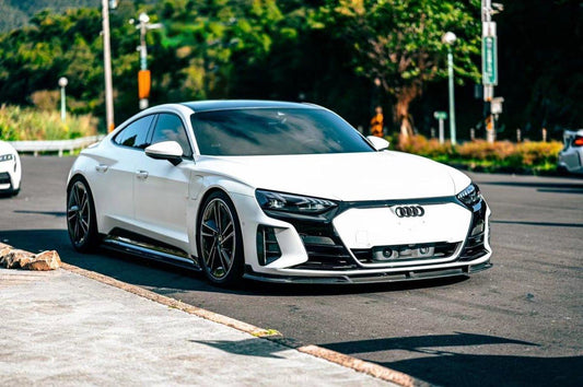 Future Design Carbon Fiber FRONT LIP SPLITTER for Audi e-Tron GT 2021-ON - Performance SpeedShop