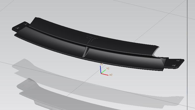 Future Design Carbon Fiber FRONT LIP SPLITTER for Tesla Model Y / Performance - Performance SpeedShop