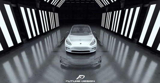 Future Design Carbon Fiber FULL BODY KIT for Tesla Model 3 - Performance SpeedShop