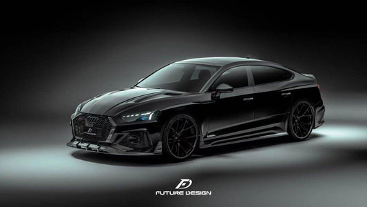 Audi RS5 S5 A5 B9 B9.5 2017-ON with Aftermarket Parts - V1 Hood Bonnet Carbon Fiber / FRP from Future Design Carbon