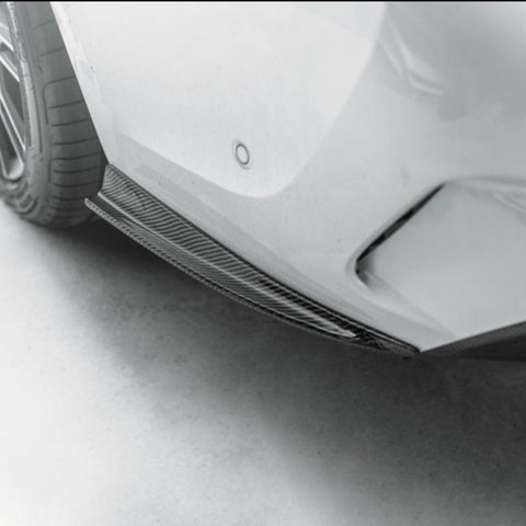 Future Design Carbon Fiber Rear Bumper Side Valences for BMW G20 G28 330I M340i - Performance SpeedShop