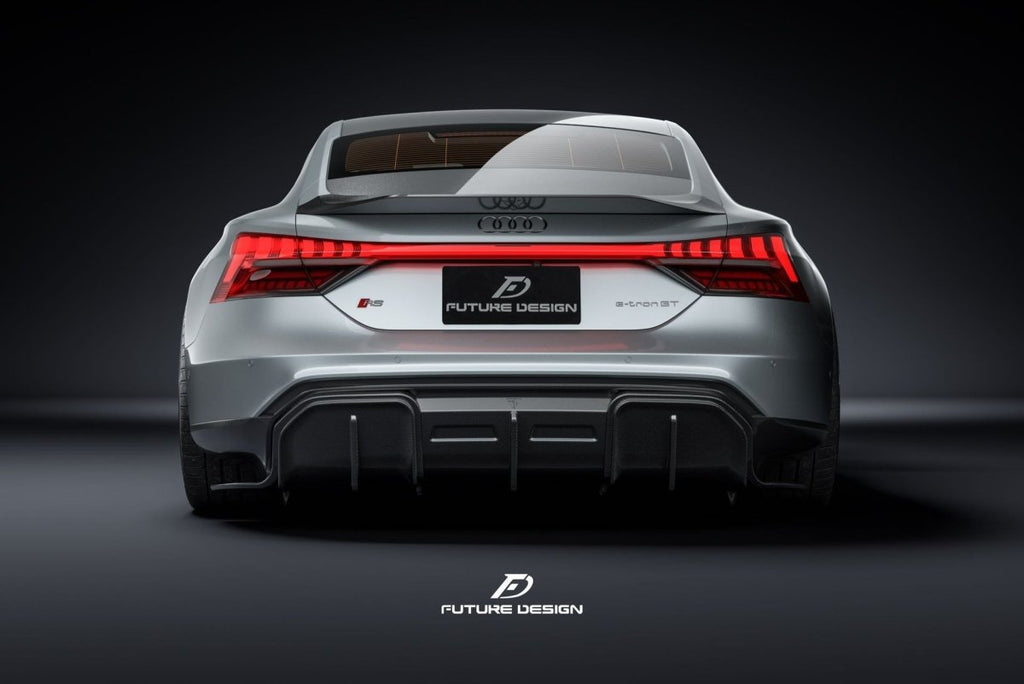 Future Design Carbon Fiber REAR DIFFUSER for Audi e-Tron GT 2021-ON - Performance SpeedShop