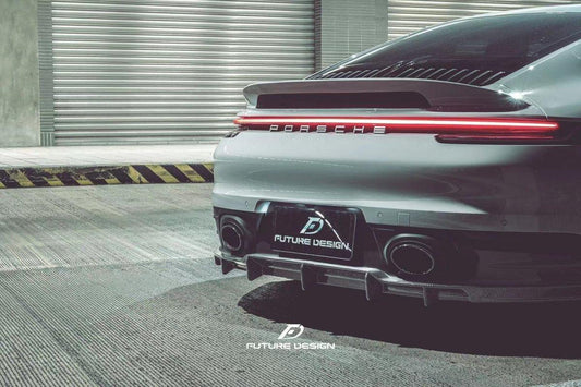 Future Design Carbon Fiber REAR DIFFUSER for Porsche 992 Carrera & 4 & S & 4S - Performance SpeedShop