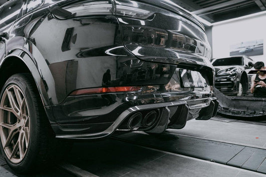 Future Design Carbon Fiber REAR DIFFUSER for Porsche Cayenne Coupe 9Y3 - Performance SpeedShop