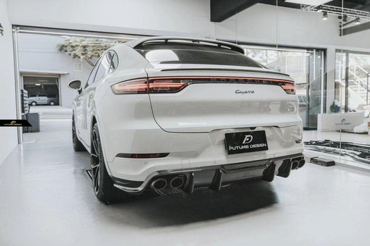 Future Design Carbon Fiber REAR DIFFUSER for Porsche Cayenne Coupe 9Y3 - Performance SpeedShop