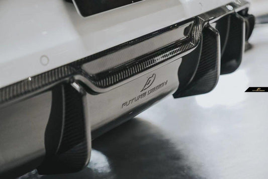 Future Design Carbon Fiber REAR DIFFUSER for Porsche Cayenne Coupe 9Y3 - Performance SpeedShop