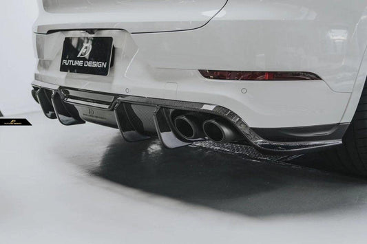 Future Design Carbon Fiber REAR DIFFUSER for Porsche Cayenne Coupe 9Y3 - Performance SpeedShop