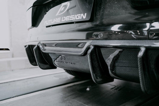 Future Design Carbon Fiber REAR DIFFUSER for Porsche Cayenne Coupe 9Y3 - Performance SpeedShop