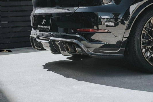 Future Design Carbon Fiber REAR DIFFUSER for Porsche Cayenne Coupe 9Y3 - Performance SpeedShop