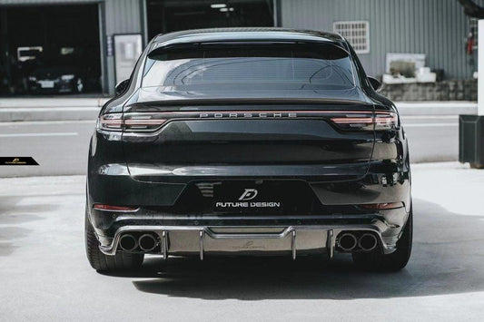 Future Design Carbon Fiber REAR DIFFUSER for Porsche Cayenne Coupe 9Y3 - Performance SpeedShop