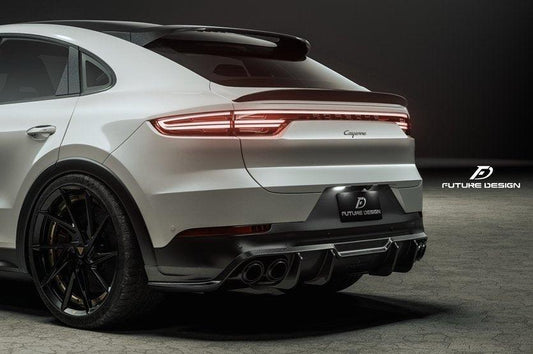 Future Design Carbon Fiber REAR DIFFUSER for Porsche Cayenne Coupe 9Y3 - Performance SpeedShop