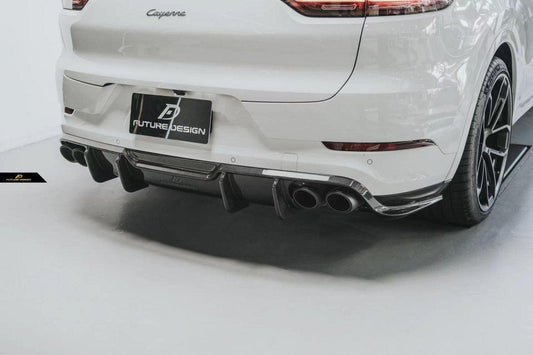 Future Design Carbon Fiber REAR DIFFUSER for Porsche Cayenne Coupe 9Y3 - Performance SpeedShop