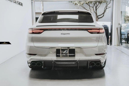 Future Design Carbon Fiber REAR DIFFUSER for Porsche Cayenne Coupe 9Y3 - Performance SpeedShop