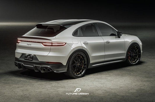 Future Design Carbon Fiber REAR DIFFUSER for Porsche Cayenne Coupe 9Y3 - Performance SpeedShop