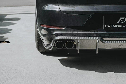 Future Design Carbon Fiber REAR DIFFUSER for Porsche Cayenne Coupe 9Y3 - Performance SpeedShop