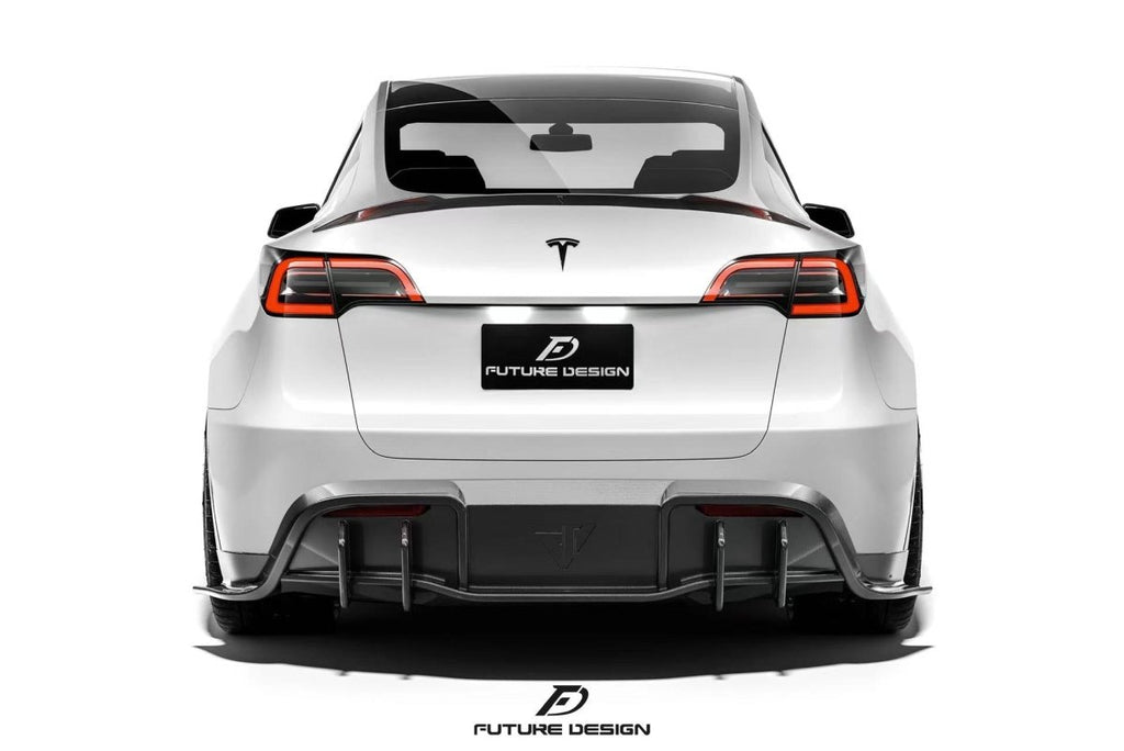 Tesla Model Y Carbon Fiber Rear Diffuser - Future Design– Performance ...