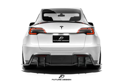 Future Design Carbon Fiber REAR DIFFUSER for Tesla Model Y / Performance - Performance SpeedShop