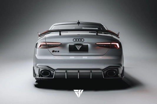 Future Design Carbon Fiber REAR DIFFUSER & REAR CANARDS - "Blaze kit" for Audi RS5 B9 2017-2019 - Performance SpeedShop