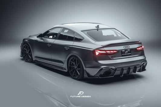 Future Design Carbon Fiber REAR DIFFUSER & REAR CANARDS - "Blaze kit" for Audi RS5 B9.5 2020-2022 - Performance SpeedShop