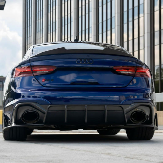 Future Design Carbon Fiber REAR DIFFUSER & REAR CANARDS - "Blaze kit" for Audi RS5 B9.5 2020-2022 - Performance SpeedShop