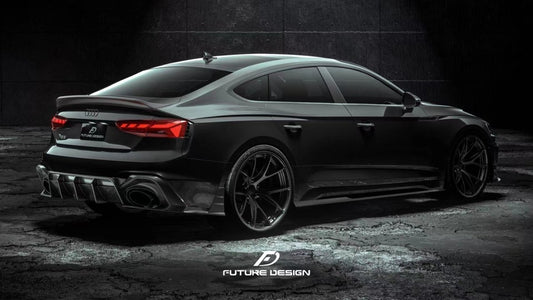 Future Design Carbon Fiber REAR DIFFUSER & REAR CANARDS - "Blaze kit" for Audi RS5 B9.5 2020-2022 - Performance SpeedShop