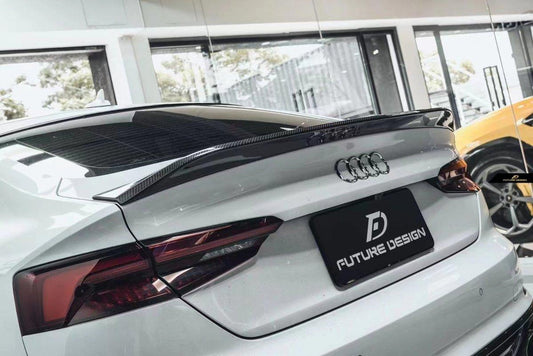 Future Design Carbon Fiber REAR SPOILER - "Blaze kit" for Audi RS5 S5 A5 B9 B9.5 2017-2022 4 Door - Performance SpeedShop