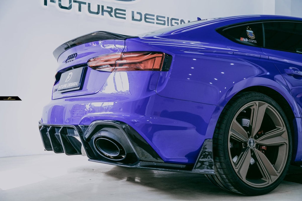 Future Design Carbon Fiber REAR SPOILER - "Blaze kit" for Audi RS5 S5 A5 B9 B9.5 2017-2022 4 Door - Performance SpeedShop