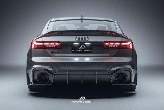 Future Design Carbon Fiber REAR SPOILER - "Blaze kit" for Audi RS5 S5 A5 B9 B9.5 2017-2022 4 Door - Performance SpeedShop