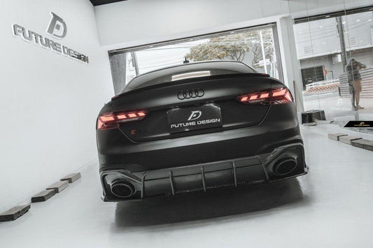 Future Design Carbon Fiber REAR SPOILER - "Blaze kit" for Audi RS5 S5 A5 B9 B9.5 2017-2022 4 Door - Performance SpeedShop