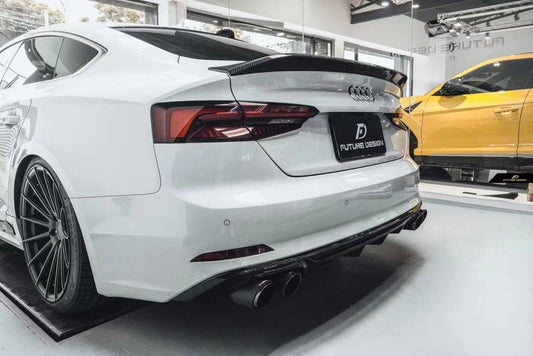 Future Design Carbon Fiber REAR SPOILER - "Blaze kit" for Audi RS5 S5 A5 B9 B9.5 2017-2022 4 Door - Performance SpeedShop