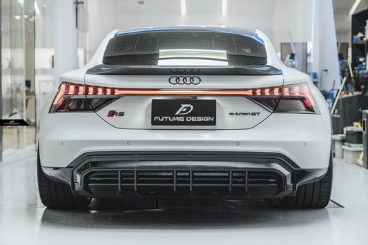 Future Design Carbon Fiber REAR SPOILER for Audi e-Tron GT 2021-ON - Performance SpeedShop