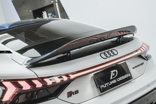 Future Design Carbon Fiber REAR SPOILER for Audi e-Tron GT 2021-ON - Performance SpeedShop