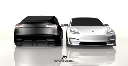 Future Design Carbon Fiber REAR SPOILER for Tesla Model 3 - Performance SpeedShop