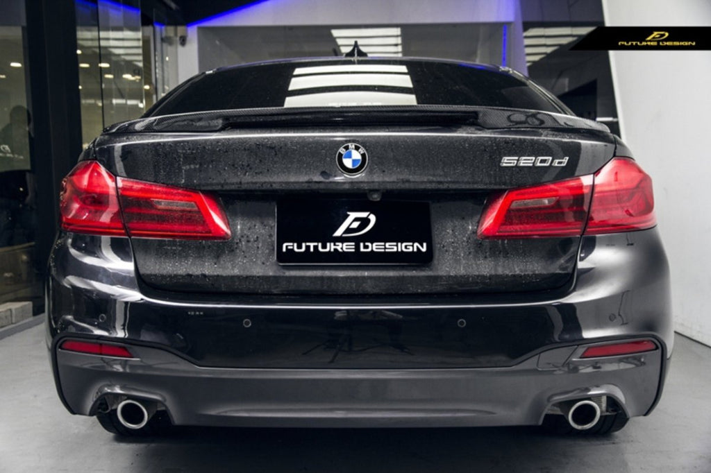 Future Design Carbon Fiber Rear Spoiler M Performance Style For BMW F90 M5 & 5 Series G30 530i 540i 2017-ON - Performance SpeedShop