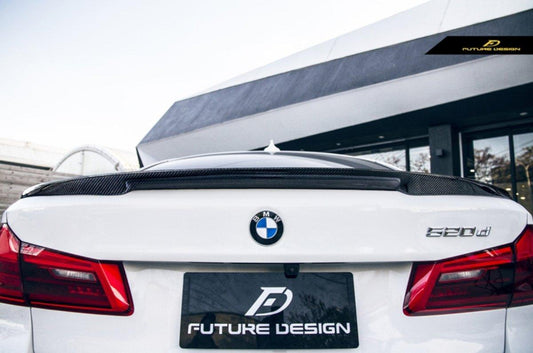 Future Design Carbon Fiber Rear Spoiler M Performance Style For BMW F90 M5 & 5 Series G30 530i 540i 2017-ON - Performance SpeedShop