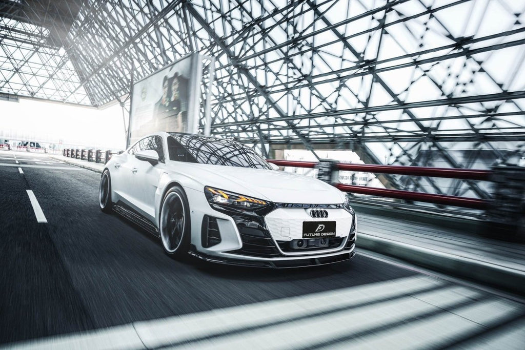 Future Design Carbon Fiber SIDE SKIRTS for Audi e-Tron GT 2021-ON - Performance SpeedShop