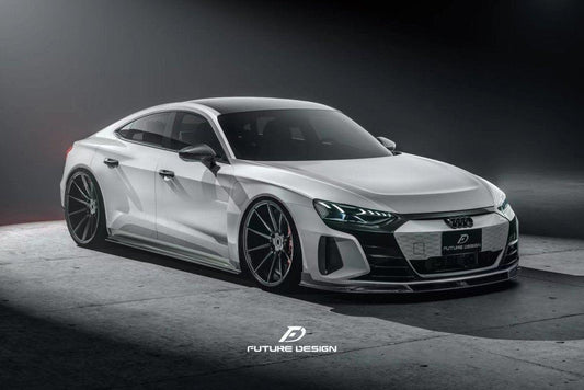 Future Design Carbon Fiber SIDE SKIRTS for Audi e-Tron GT 2021-ON - Performance SpeedShop